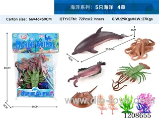 animal set-Five oceans and four grasses