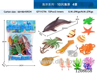 animal set-10 oceans and 4 grasses