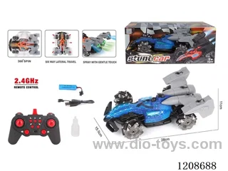 2.4G 12ch rc rc car with light/spray included battery