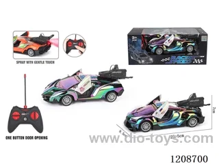 rc car with light/spray not included battery (One-button door opening function)