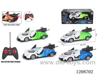 rc car with light/spray not included battery (One-button door opening function)