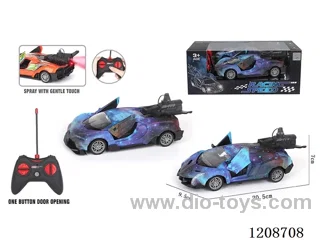 rc car with light/spray not included battery (One-button door opening function)