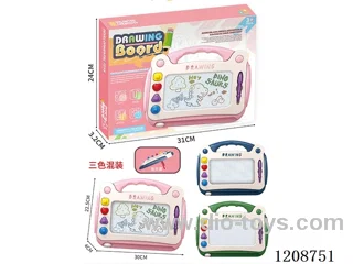 Color core magnetic large drawing board-bracket version 3 colors mixed