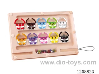 Magnetic maze walking beads