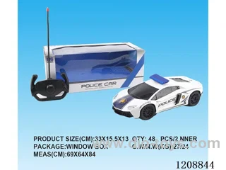 1: 16r8 Audi 4ch rc police car with light not included battery