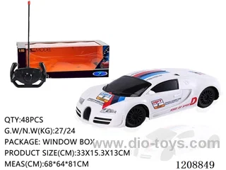 1: 16 Bugatti 4ch rc car with light not included battery