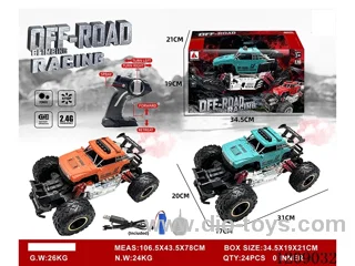2.4G 5ch rc car with spray included battery 2 colors