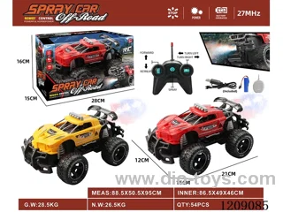 5ch rc car with spray included 3.7V battery