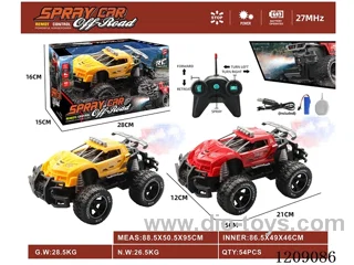 5ch rc car with spray included 3.7V battery