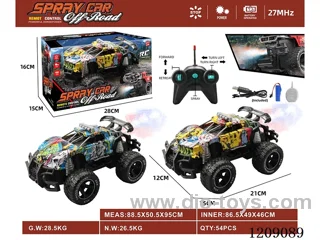5ch rc car with spray included 3.7V battery