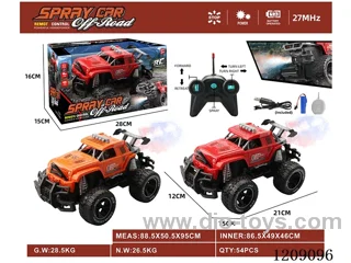 5ch rc car with spray included 3.7V battery