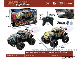 5ch rc car with spray included 3.7V battery