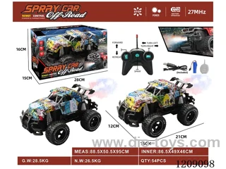 5ch rc car with spray included 3.7V battery