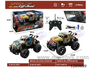 5ch rc car with spray included 3.7V battery