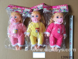 12 inch doll set - Fleece pants + pacifier