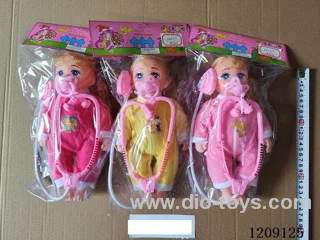 12 inch doll set - Fleece pants + pacifier + stethoscope