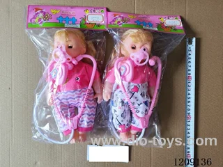 12 inch doll set - upper and lower pants + pacifier + stethoscope