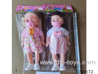 14 inch doll set - velvet dress + pacifier