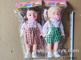 14 inch doll set - gingham slip dress + pacifier