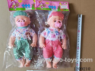 16 inch doll set - gingham pants + pacifier