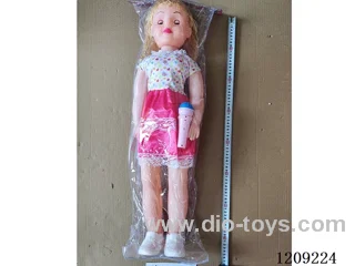 32 inch doll set - New color T-skirt + music + ear lights + music microphone