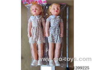 32 inch doll set - Floral dress + music + ear lights
