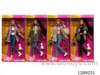 11.5inch doll in display box 4 pcs