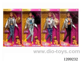 11.5inch doll in display box 4 pcs