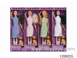 11.5inch doll in display box 4 pcs