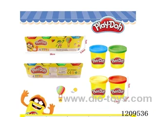 4 cans of colored mud