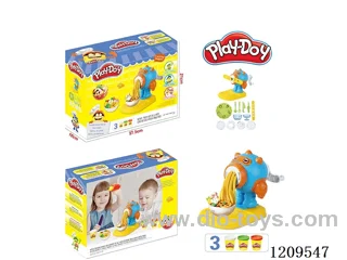 Painted clay mecha noodle machine set