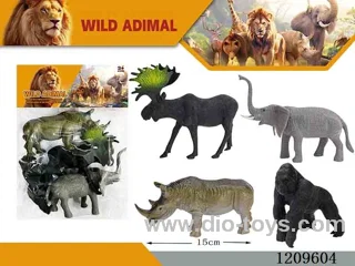 Wildlife set 4PCS
