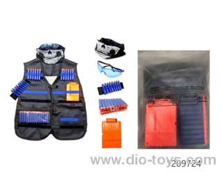 Kids Tactical Vest Kit Airsoft For Toy Soft Bullet Guns