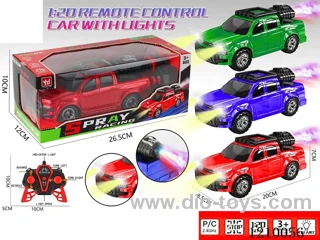 2.4G 5ch rc car with light /spray/bottle