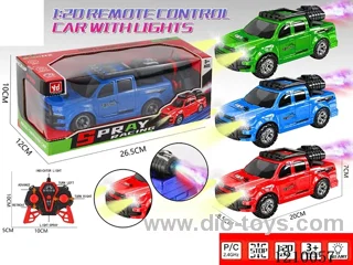 2.4G 5ch rc car with light /spray/bottle