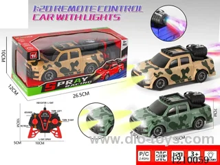 2.4G 5ch rc car with light /spray/bottle