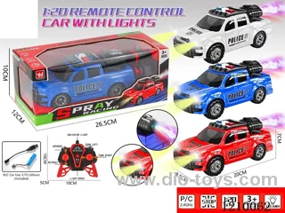 2.4G 5ch rc car with light /spray included 3.7V Lithium battery +USB cable/bottle