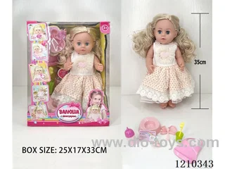 Russian 35CM Live Eye Girl urine doll +IC+ accessories