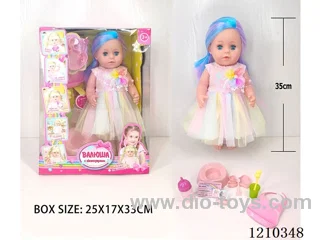 Russian 35CM Live Eye Girl urine doll +IC+ accessories