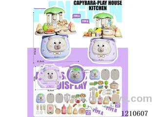 Backpack storage kitchen set