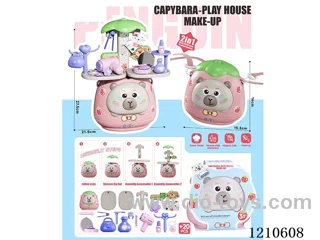 Backpack storage makeup set