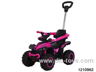 free wheel children car(With push handle,light& music,back push to control steering）