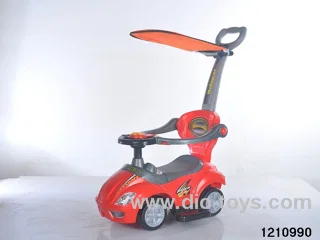 free wheel children car(With push handle,light& music）