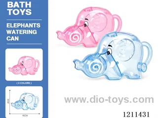 Transparent Blue Elephant Sprinkler 2 colors mixing