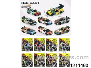 1:64 Alloy Pull Back Car in Blister card