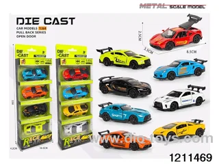 1:64 Alloy Pull Back Car in Window box