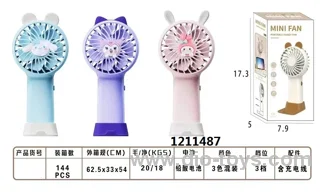 MINI 3-SPEED HANDHELD FAN IN COLOR BOX