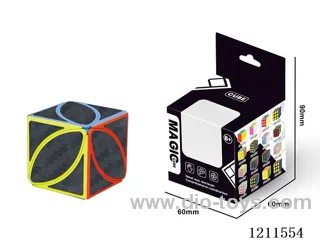 Alien Maple Leaf Rubik's Cube Carbon Fiber