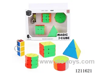 First Order Rubik's Cube + solid color Octagonal Column + solid color 2nd Order Cylinder + solid color Wind and Fire Wheel + solid color 2nd Order Pyramid