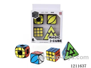 Third-order black magic cube (UV printing) +third-order black hollow magic cube (UV printing) +black hollow magic cube (UV printing) +black McFly (UV printing)